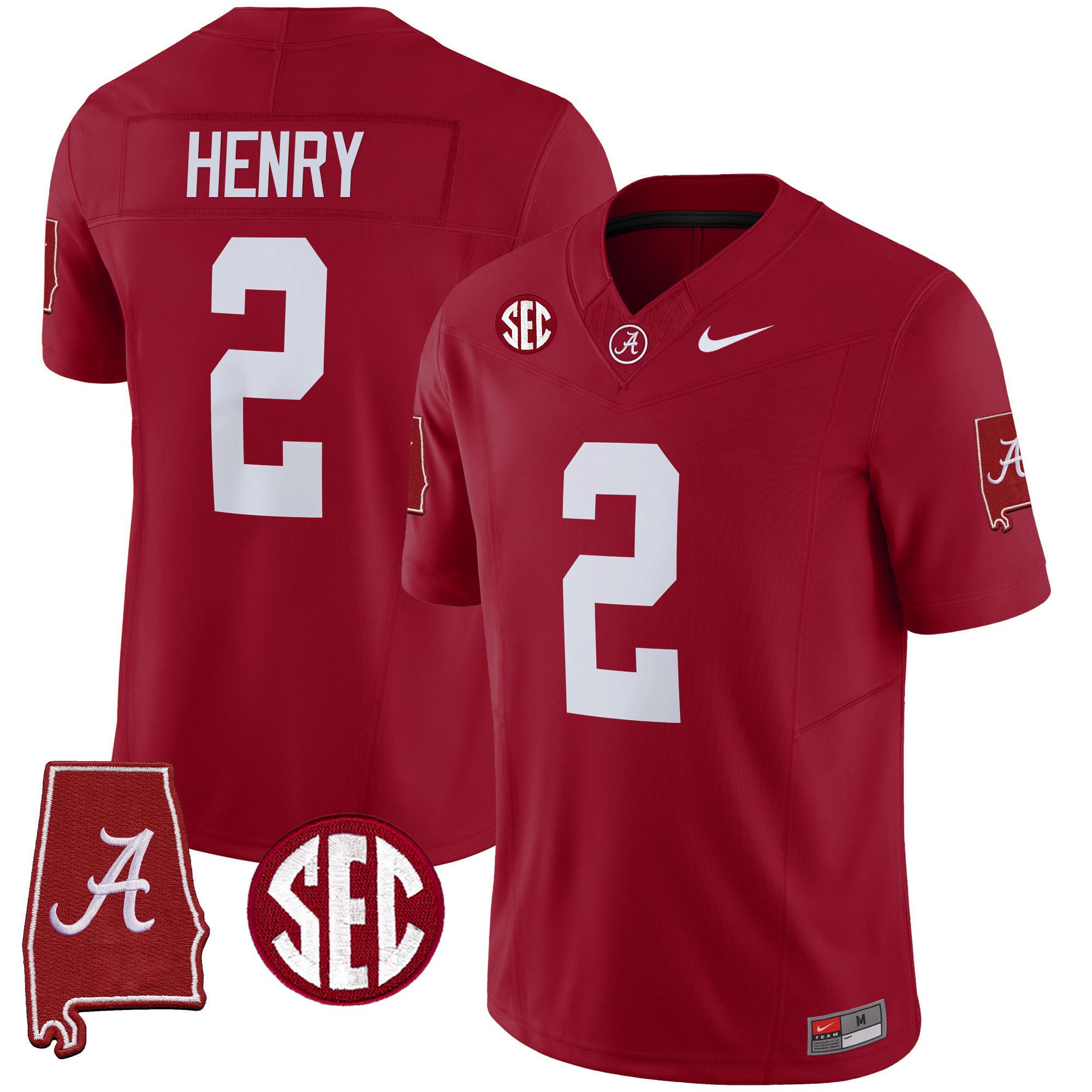 Men Alabama Crimson Tide #2 Henry Red 2024 Nike Vapor Limited NCAA Jersey style 1->indianapolis colts->NFL Jersey